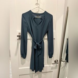 Marciano by Guess, green shift dress with belt, XS